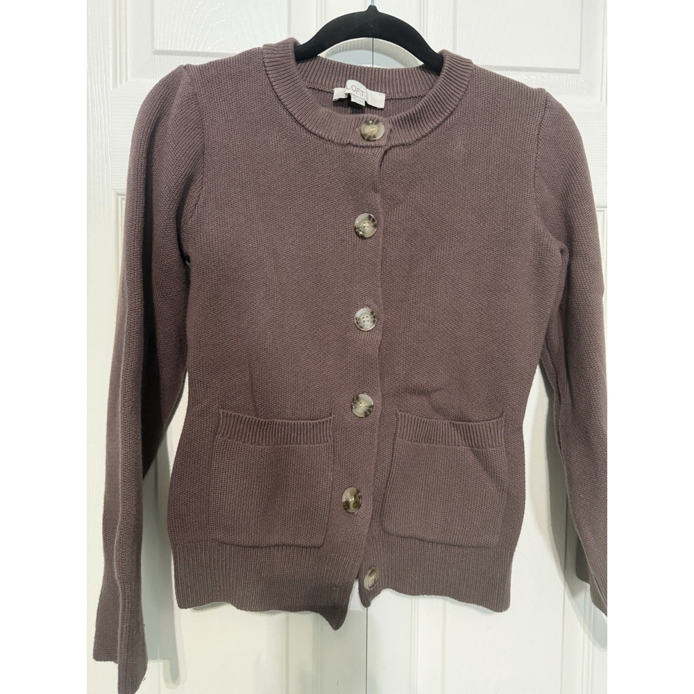 Loft Cardigan Women's Brown‎ Button Down Size XS